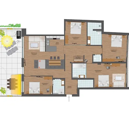 Apartmenthaus Goldeck * 奥伯林塔尔的里德
